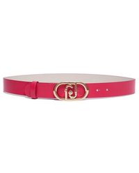 Liu Jo - Logo Buckled Leather Belt - Lyst