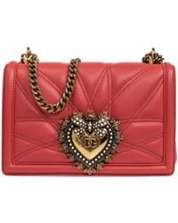 Dolce & Gabbana - Devotion Logo Plaque Shoulder Bag - Lyst