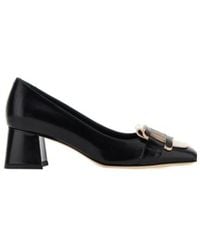 Tod's - Square-Toe Block-Heel Pumps - Lyst