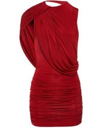 Magda Butrym - Magda Burtym Asymmetrical Draped Mini Dress - Lyst