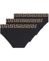 Versace - Medusa Waistband Pack Briefs - Lyst