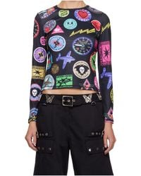 Chopova Lowena - Graphic-Print Long-Sleeve T-Shirt - Lyst