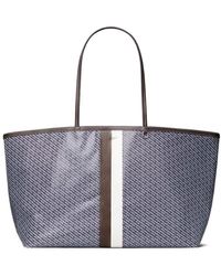 Tory Burch - Xl Racer Stripe Print Tote Bag - Lyst