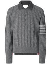 Thom Browne - 4-Bar Polo Shirt - Lyst