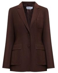Gabriela Hearst - Long-Sleeved Suit Jacket - Lyst