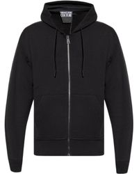 Versace Jeans Couture - Couture Logo Printed Full-Zip Hoodie - Lyst