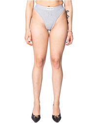 Marine Serre - Moon Logo Stretched Jersey High-Waist Briefs - Lyst