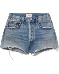 Agolde - Denim Shorts With Belt Loops - Lyst