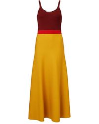 Gabriela Hearst - Flaminius Colorblocked Wool Maxi Dress - Lyst