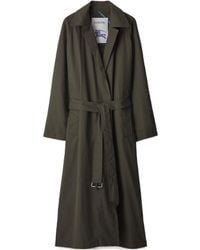 Burberry - Check-Plaid Belted Reversible Trench Coat - Lyst