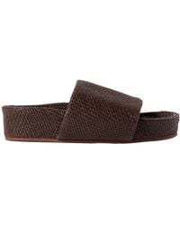 St. Agni - Woven Leather Platform Sandals - Lyst