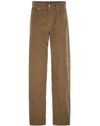 Max Mara - Studio Mstfragola Straight Leg Corduroy Trousers - Lyst