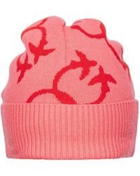 Pinko - Logo-Jacquard Beanie Hat - Lyst