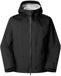 The North Face - Logo Printed Zipped Rain Jacket - Lyst