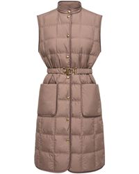 Moncler - Cygnette Square Quilted Long Down Vest - Lyst