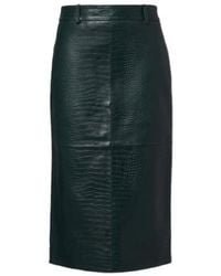 Frankie Shop - Taney Croc-Effect Leather Pencil Skirt - Lyst