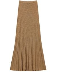 Twinset - Pointelle Knit Maxi Knitted Skirt - Lyst
