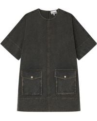 Ganni - Washed Kimono Dress - Lyst