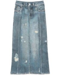 Acne Studios - Denim Midi Skirt - Lyst