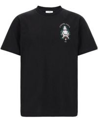 CASABLANCA - Hotel Emblem Print T-Shirt - Lyst