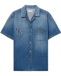 Off-White c/o Virgil Abloh - Royal Patch Denim Shirt Dress - Lyst