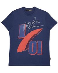 Moschino - Printed T-Shirt With Round Neck - Lyst
