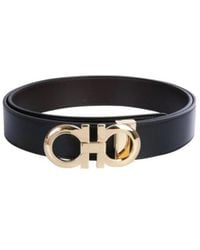 Ferragamo - Double-Sided Adjustable Gancini Belt - Lyst
