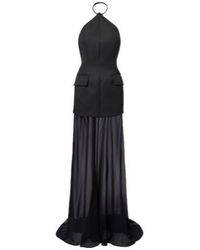 Sportmax - Pinne Silk-Trimmed Maxi Dress - Lyst