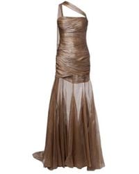 Maria Lucia Hohan - Marimar One-Shoulder Silk Bustier Gown - Lyst