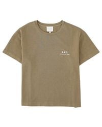 A.P.C. - Logo Crew-Neck T-Shirt - Lyst