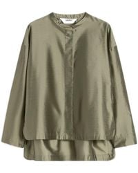 Max Mara - Satin Oversized Shirt - Lyst