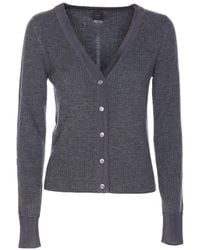 Pinko - V-Neck Button-Up Cardigan - Lyst