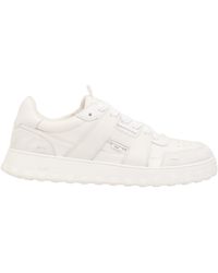 Ami Paris - Leather Suede Lace-Up Sneakers - Lyst