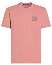 Dolce & Gabbana - Cotton Logo-Patch T-Shirt - Lyst