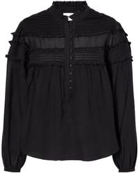 Isabel Marant - Doane Ruffled Chiffon Blouse - Lyst