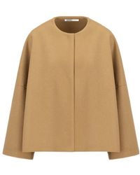 Harris Wharf London - Collarless Cape - Lyst