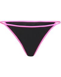 Ganni - Twotone Bikini Bottoms - Lyst