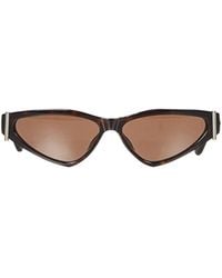 McQueen - Eyewear Triangle Frame Sunglasses - Lyst