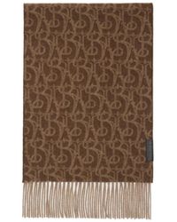 Burberry - B Charm Fringed-Edge Scarf - Lyst