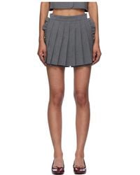 Pushbutton - Pleated Apron Shorts - Lyst