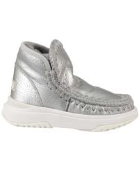 Mou - Eskimo Crochet Stitch-Trim Boots - Lyst
