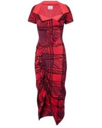 Vivienne Westwood - Long Monday Checked Cotton Polo Dress - Lyst