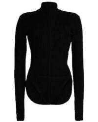 Rick Owens - Solid Color Turtleneck Knit Sweater - Lyst