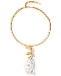 Chloé - Chloé Bloomcraft Floral Pendant Necklace - Lyst
