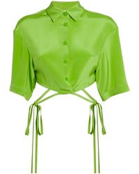 Christopher Esber - Cropped Tie-Fastening Shirt - Lyst