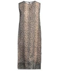 Sportmax - Snakeskin Print Sleeveless Dress - Lyst