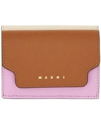 Marni - Logo Printed Tri-Fold Wallet - Lyst