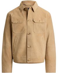 Polo Ralph Lauren - Suede Button-Up Jacket - Lyst