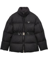 Prada - Re-Wool Down Jacket - Lyst