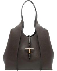 Tod's - T Timeless Medium Shopping Tote Bag - Lyst